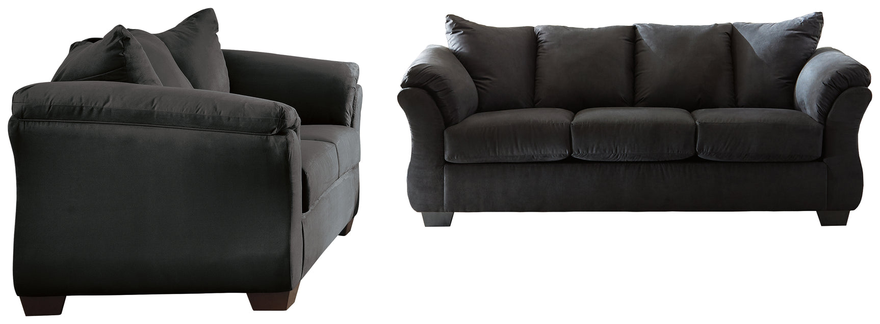 Darcy Black Sofa and Loveseat (Online Special Price) - Ornate Home