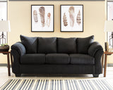 Darcy Black Sofa and Recliner (Online Special Price) - Ornate Home