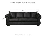 Darcy Black Sofa and Recliner (Online Special Price) - Ornate Home