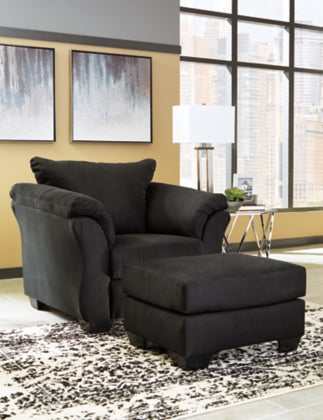 Ashley Darcy Chair and Ottoman - Thumbnail 5