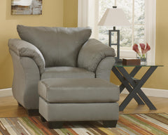 Darcy Cobblestone Chair and Ottoman - Ornate Home