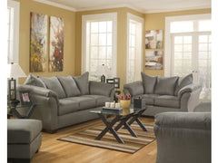 Darcy Cobblestone Sofa, Loveseat, Chair and Ottoman - Ornate Home