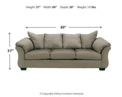 Darcy Cobblestone Sofa, Loveseat, Chair and Ottoman - Ornate Home