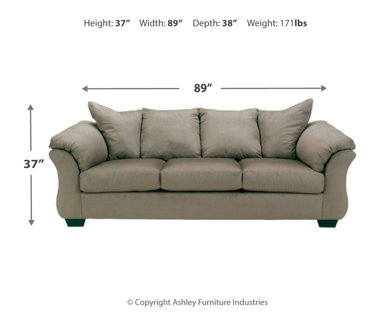 Darcy Cobblestone Sofa, Loveseat and Recliner (Online Special Price) - Ornate Home