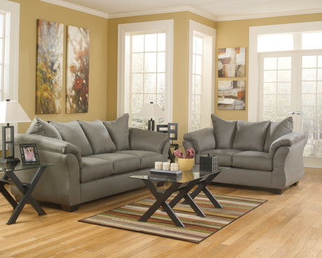 Darcy Cobblestone Sofa and Loveseat - Ornate Home