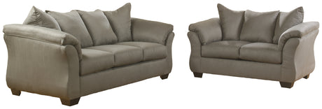 Darcy Cobblestone Sofa and Loveseat - Ornate Home