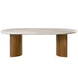 Darcy Natural/Dark Walnut Dining Table - Ornate Home