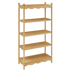 Darcy Oak 4-Tier Open Bookcase - Ornate Home