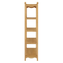 Darcy Oak 4-Tier Open Bookcase - Ornate Home
