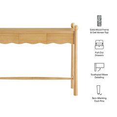 Darcy Oak 44 Inch Wood Console Table - Ornate Home