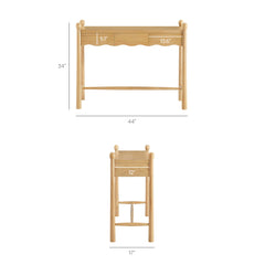 Darcy Oak 44 Inch Wood Console Table - Ornate Home