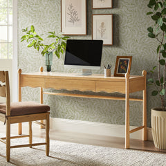 Darcy Oak 62 Inch Wood Computer Desk - Ornate Home