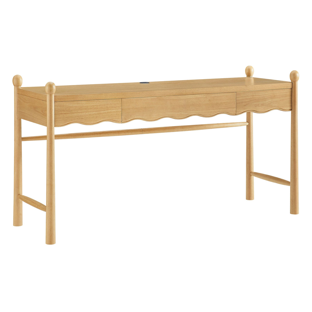 Darcy Oak 62 Inch Wood Computer Desk - Ornate Home