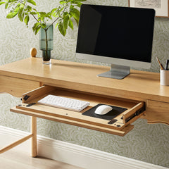 Darcy Oak 62 Inch Wood Computer Desk - Ornate Home