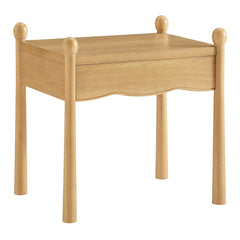 Darcy Oak Wood Nightstand or Side Table - Ornate Home