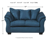 Darcy Stationary Loveseat (Online Special Price) - Ornate Home