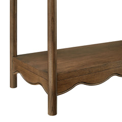 Darcy Walnut 4-Tier Open Bookcase - Ornate Home