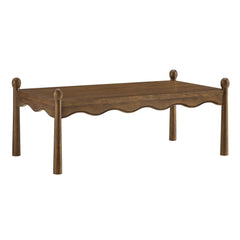 Darcy Walnut 46 Inch Wood Coffee Table - Ornate Home