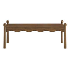Darcy Walnut 46 Inch Wood Coffee Table - Ornate Home