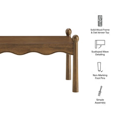 Darcy Walnut 46 Inch Wood Coffee Table - Ornate Home