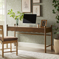 Darcy Walnut 62 Inch Wood Computer Desk - Ornate Home