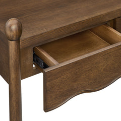 Darcy Walnut 62 Inch Wood Computer Desk - Ornate Home