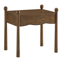 Darcy Walnut Wood Nightstand or Side Table - Ornate Home