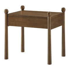 Darcy Walnut Wood Nightstand or Side Table - Ornate Home