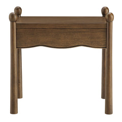 Darcy Walnut Wood Nightstand or Side Table - Ornate Home