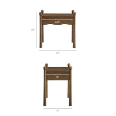 Darcy Walnut Wood Nightstand or Side Table - Ornate Home