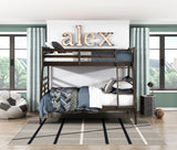 Darden Gray Twin/Full Bunk Bed - Ornate Home