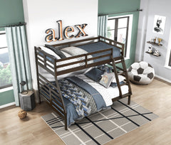 Darden Gray Twin/Full Bunk Bed - Ornate Home