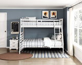 Darden Silver Twin/Full Bunk Bed - Ornate Home