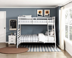 Darden Silver Twin/Full Bunk Bed - Ornate Home