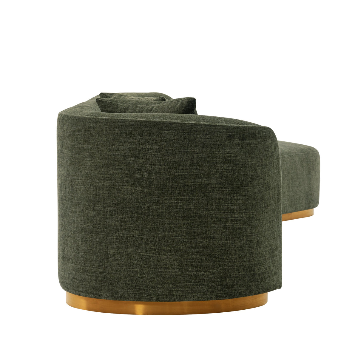 Daria Olive Green Chenille Sofa - Ornate Home