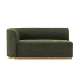 Daria Olive Green Chenille Sofa - Ornate Home