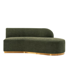 Daria Olive Green Chenille Sofa - Ornate Home