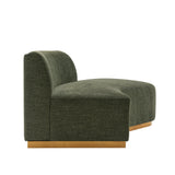 Daria Olive Green Chenille Sofa - Ornate Home