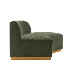 Daria Olive Green Chenille Sofa - Ornate Home