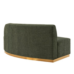 Daria Olive Green Chenille Sofa - Ornate Home