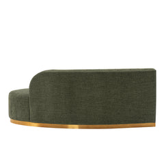 Daria Olive Green Chenille Sofa - Ornate Home