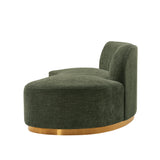 Daria Olive Green Chenille Sofa - Ornate Home