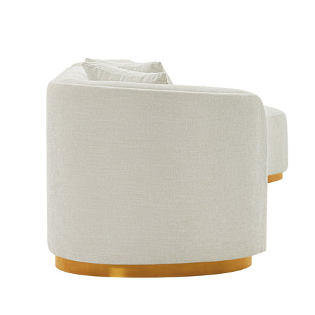 Daria Sofa in Ivory - Ornate Home