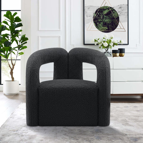 Darian Accent Chair in Black - Ornate Home