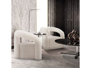 Darian Accent Chair in Cream (set of 2) - Ornate Home