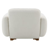 Darius Beige Boucle Chair w/Pillow - Ornate Home