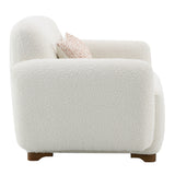 Darius Beige Boucle Chair w/Pillow - Ornate Home