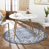 Dark Blue Kilmacolm Indoor & Outdoor Area Rug - Clearance - Ornate Home