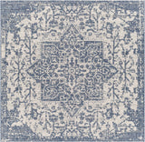 Dark Blue Kilmacolm Indoor & Outdoor Area Rug - Clearance - Ornate Home