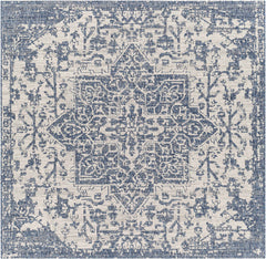 Dark Blue Kilmacolm Indoor & Outdoor Area Rug - Clearance - Ornate Home